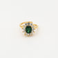 vintage statement ring groen