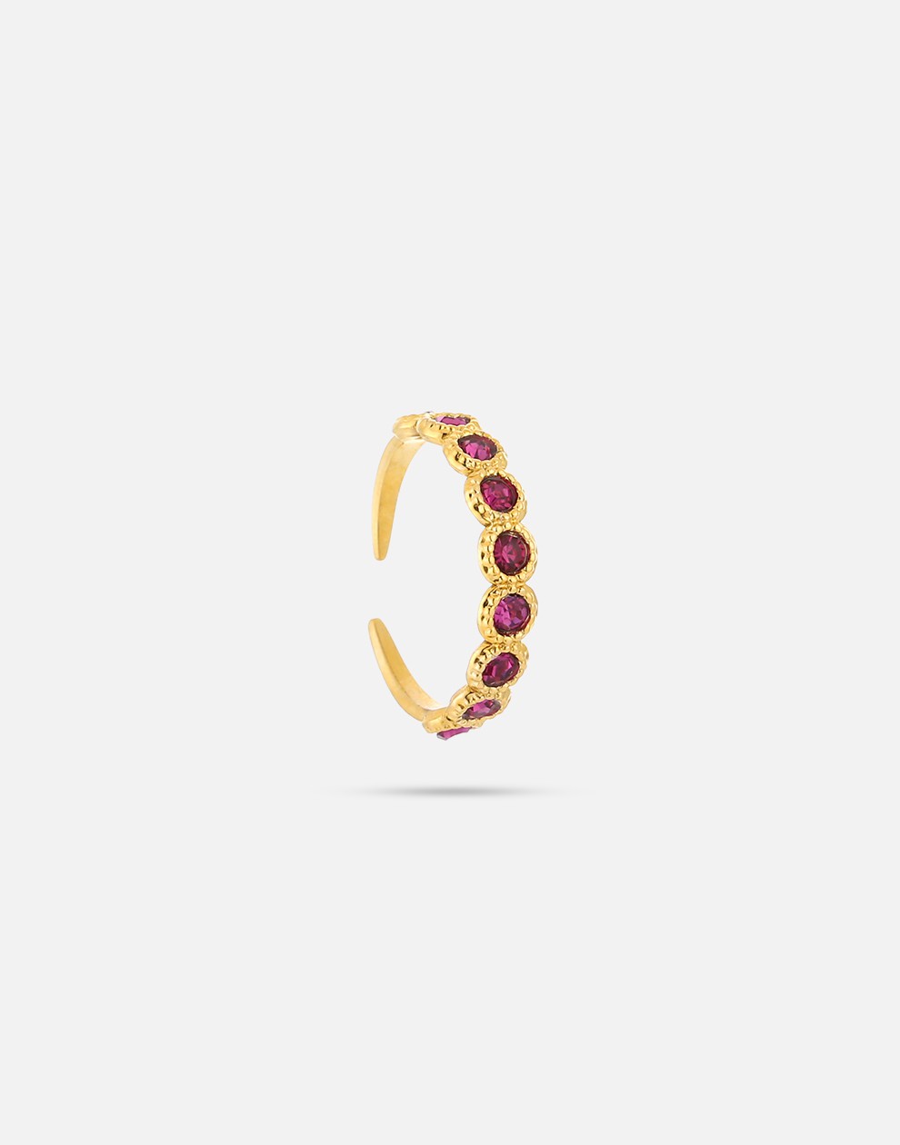 vintage ring steentjes lila
