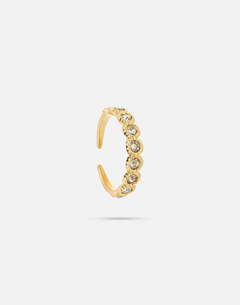 vintage ring steentjes transparant