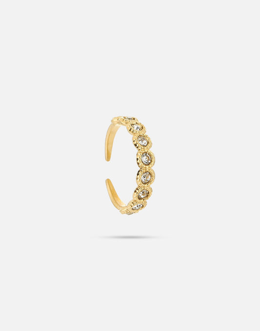 vintage ring steentjes transparant
