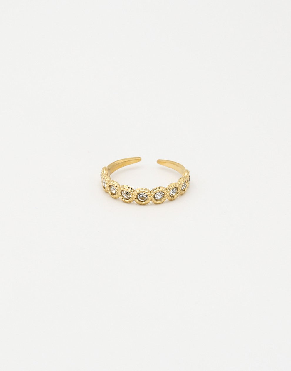 vintage ring steentjes transparant