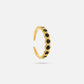 vintage ring steentjes zwart