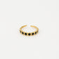 vintage ring steentjes zwart