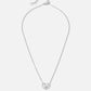 fine necklace with a silver-colored heart
