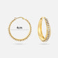 thick hoop met strass