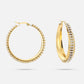 thick hoop met steentjes 45mm