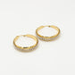 thick hoop met steentjes 45mm