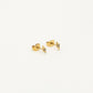 Studs bliksem strass goudkleurig
