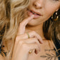 vintage ring steentjes groen