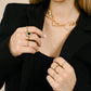 vintage statement ring groen