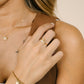 ring strikje met steen