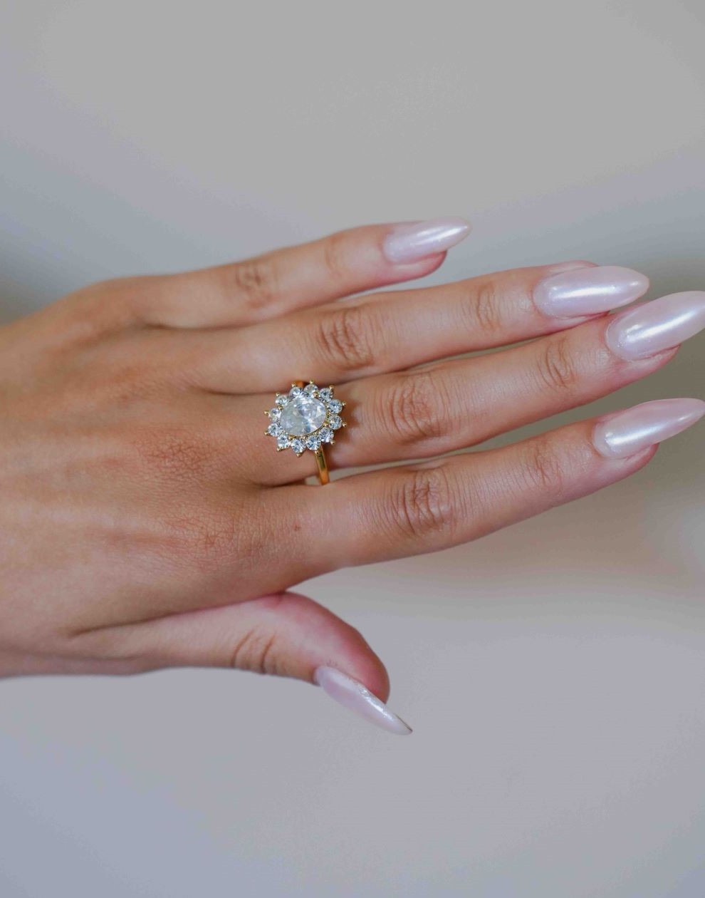 vintage statement ring kristal