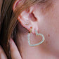 oorbellen hart vorm strass
