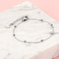 zilverkleurigen dotted armband