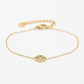 armband lotus bloem goudkleurig