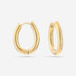 chunky oval hoop earrings