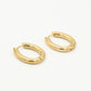 chunky oval hoop earrings
