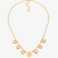 Ketting bedels love goudkleurig