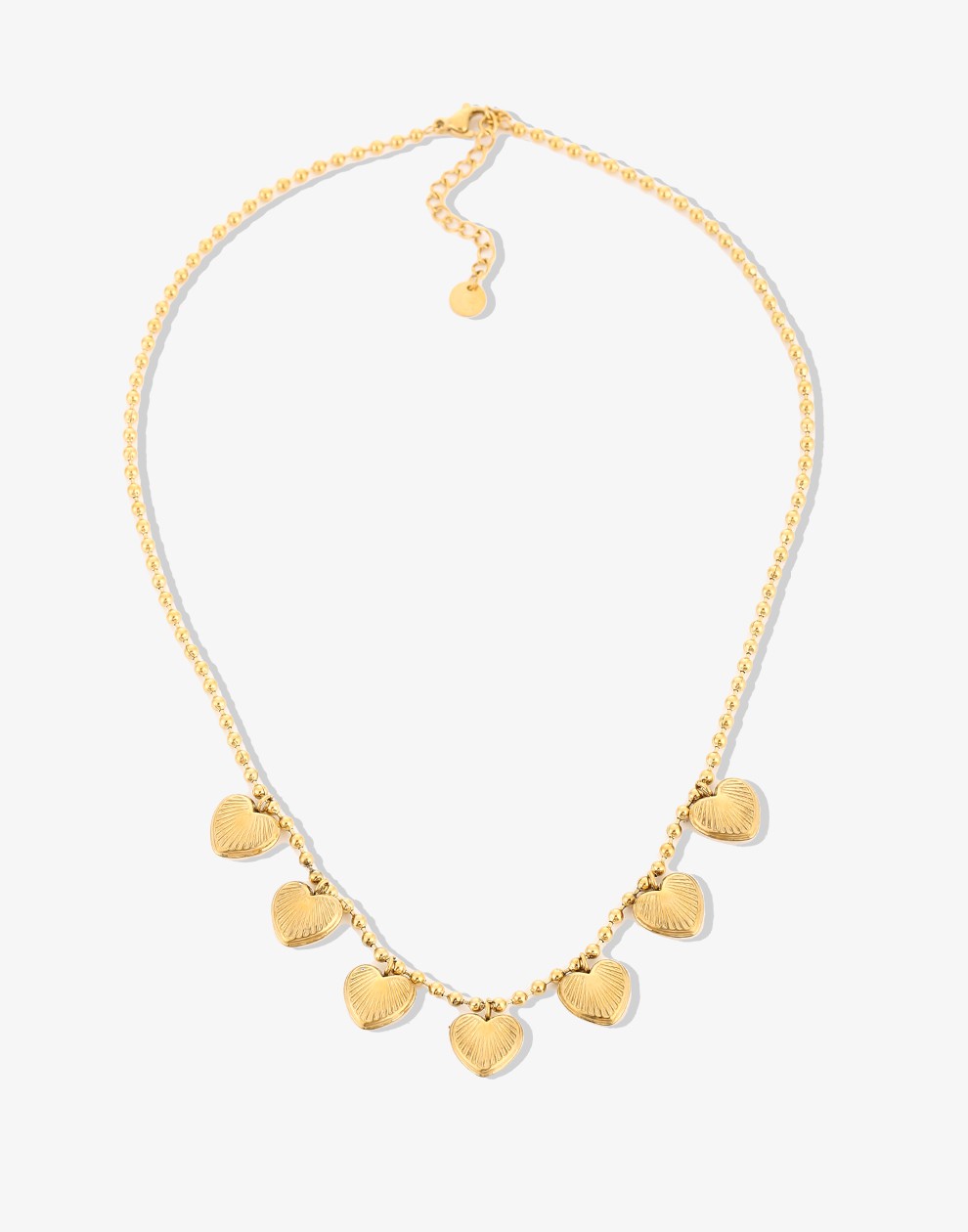 Ketting bedels love goudkleurig