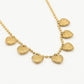 Ketting bedels love goudkleurig