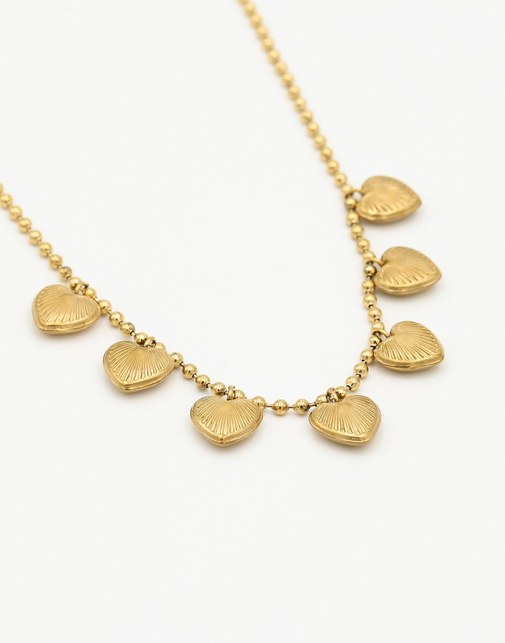 Ketting bedels love goudkleurig