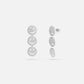 oorringen drie smileys groot zilverkleurig