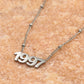 Ketting jaartal 1997 zilverkleurig
