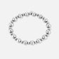statement armband bollen zilverkleurig