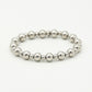 statement armband bollen zilverkleurig