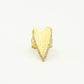 Statement ring hart met steentjes