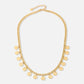schakelketting met smiley muntjes goudkleurig