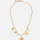 Bedelketting zeester goudkleurig