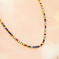 Tennis ketting kleurrijke stenen