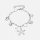Bedelarmband zeester zilverkleurig