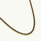 Tennis ketting zwarte stenen