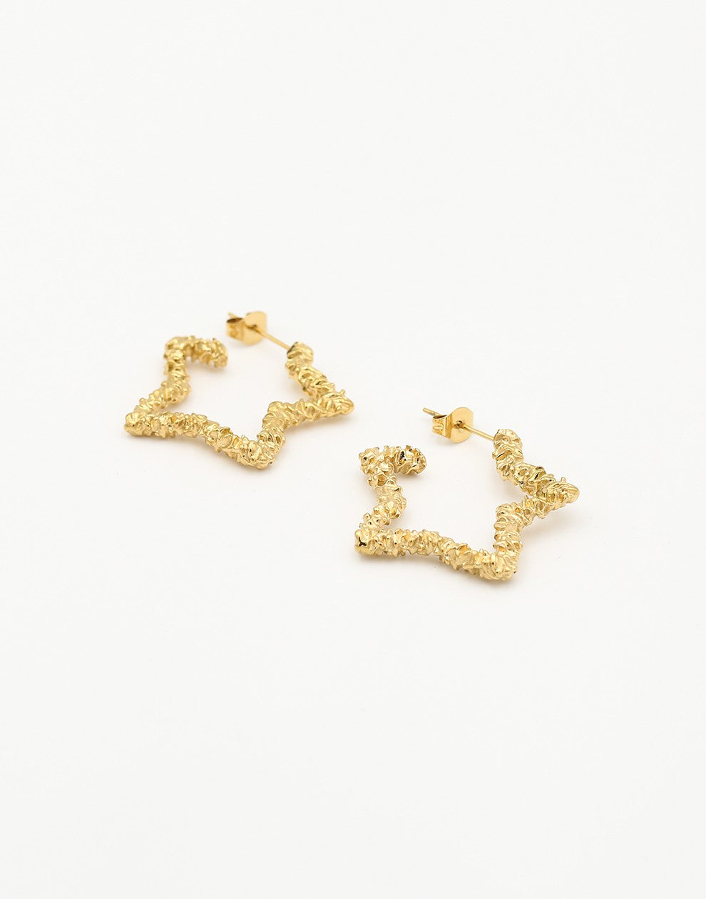 party earring star gold-colored