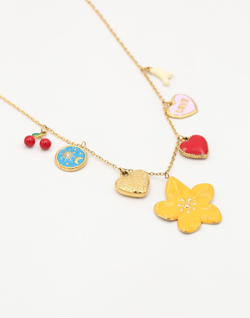Bedelketting kleuren bedels