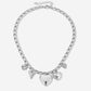 Bedelketting love stories zilverkleurig