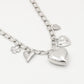 Bedelketting love stories zilverkleurig