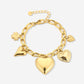 Bedelarmband love stories goudkleurig