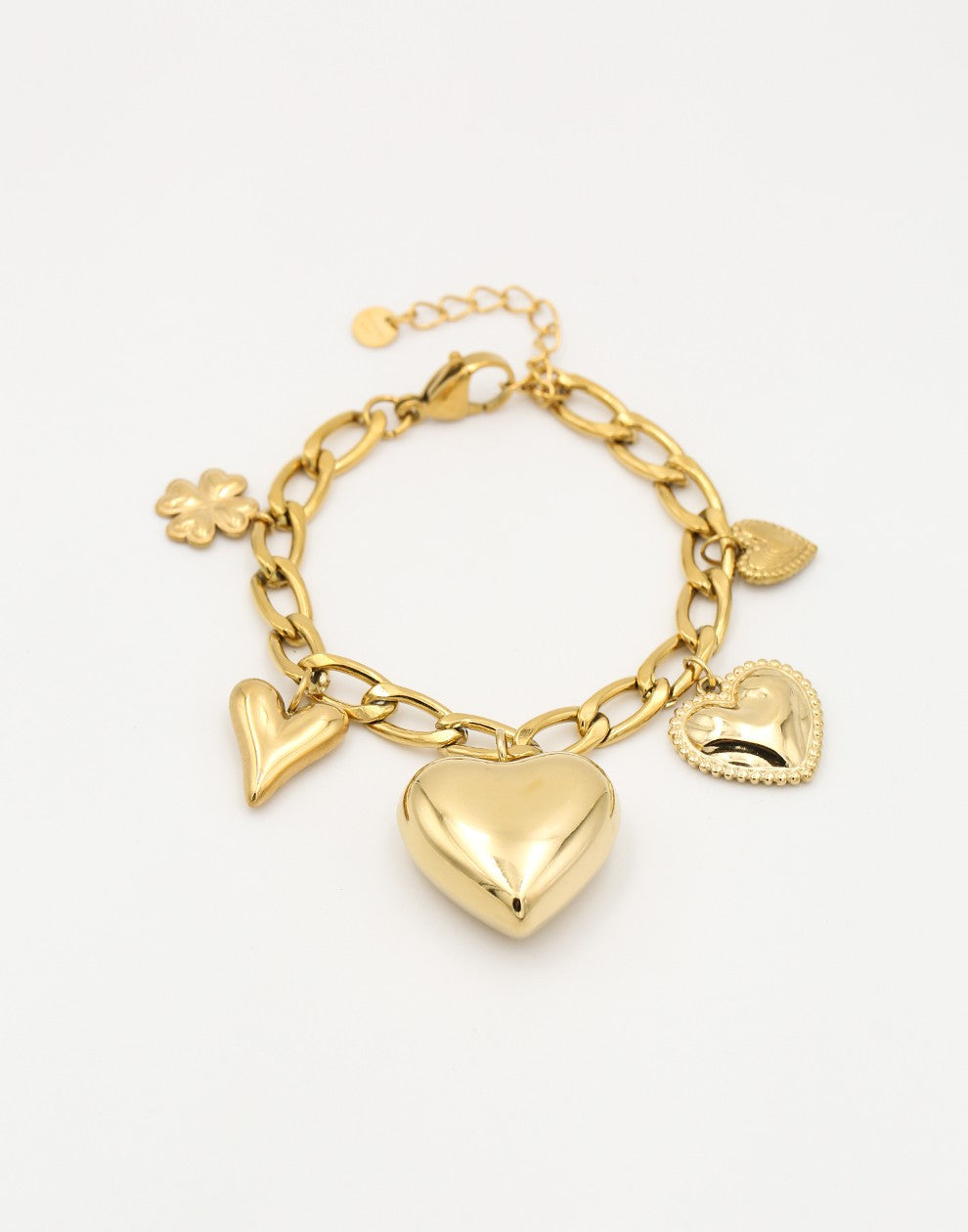 Bedelarmband love stories goudkleurig