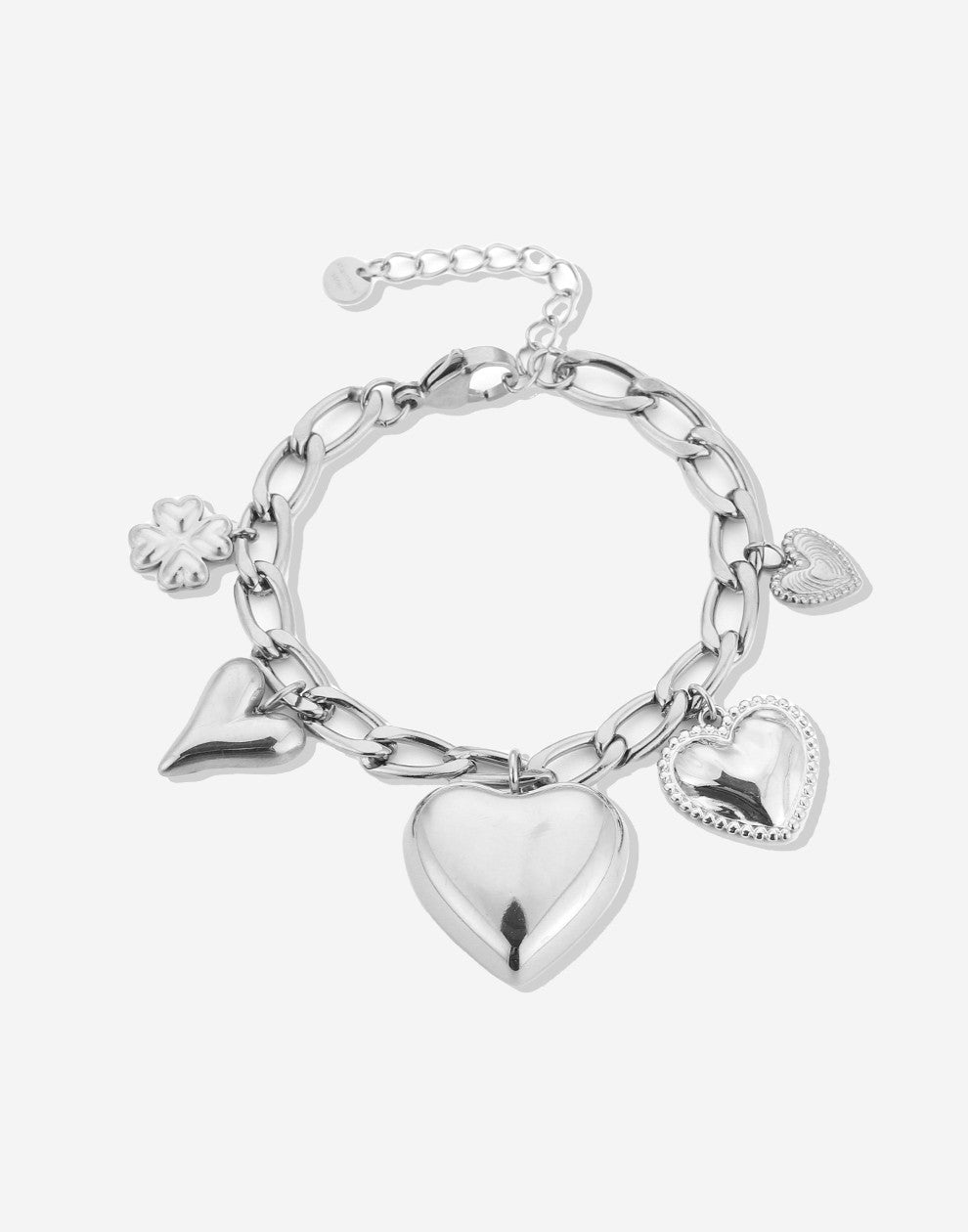 Bedelarmband love stories zilverkleurig