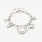 Bedelarmband love stories zilverkleurig