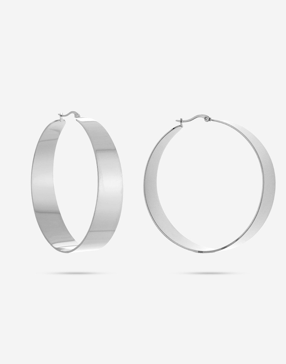 chunky hoops xl zilverkleurig
