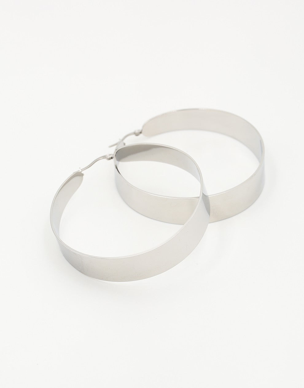 chunky hoops xl zilverkleurig