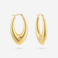 ovale chunky hoops goudkleurig