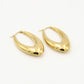 ovale chunky hoops goudkleurig