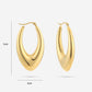 ovale chunky hoops goudkleurig