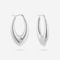 ovale chunky hoops zilverkleurig