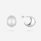 Chunky ball earrings silver-colored